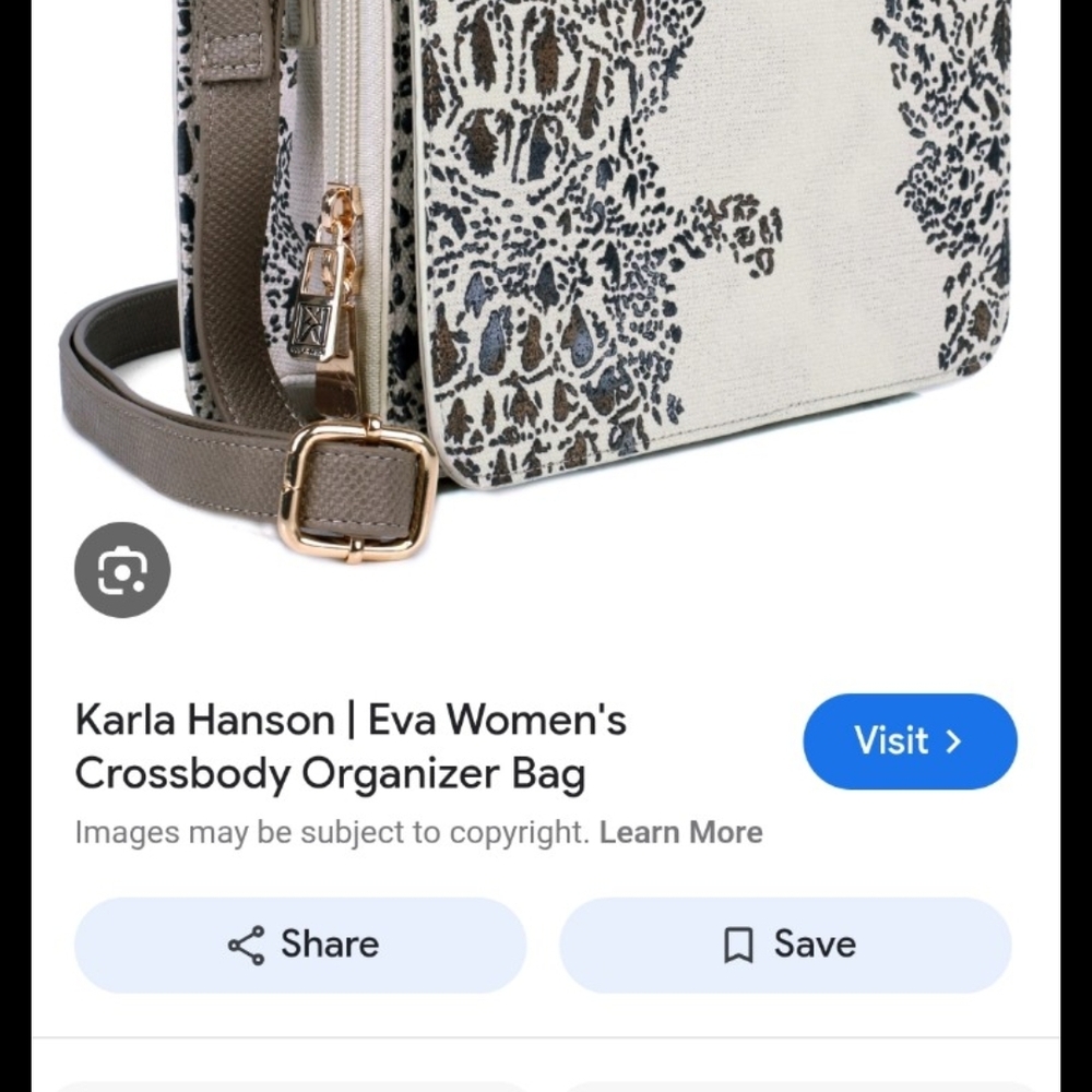 Eva Women's Crossbody Organizer Bag - Gray